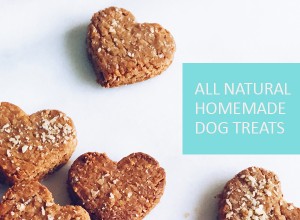 All natural homemade dog treats made with only 4 ingredients.